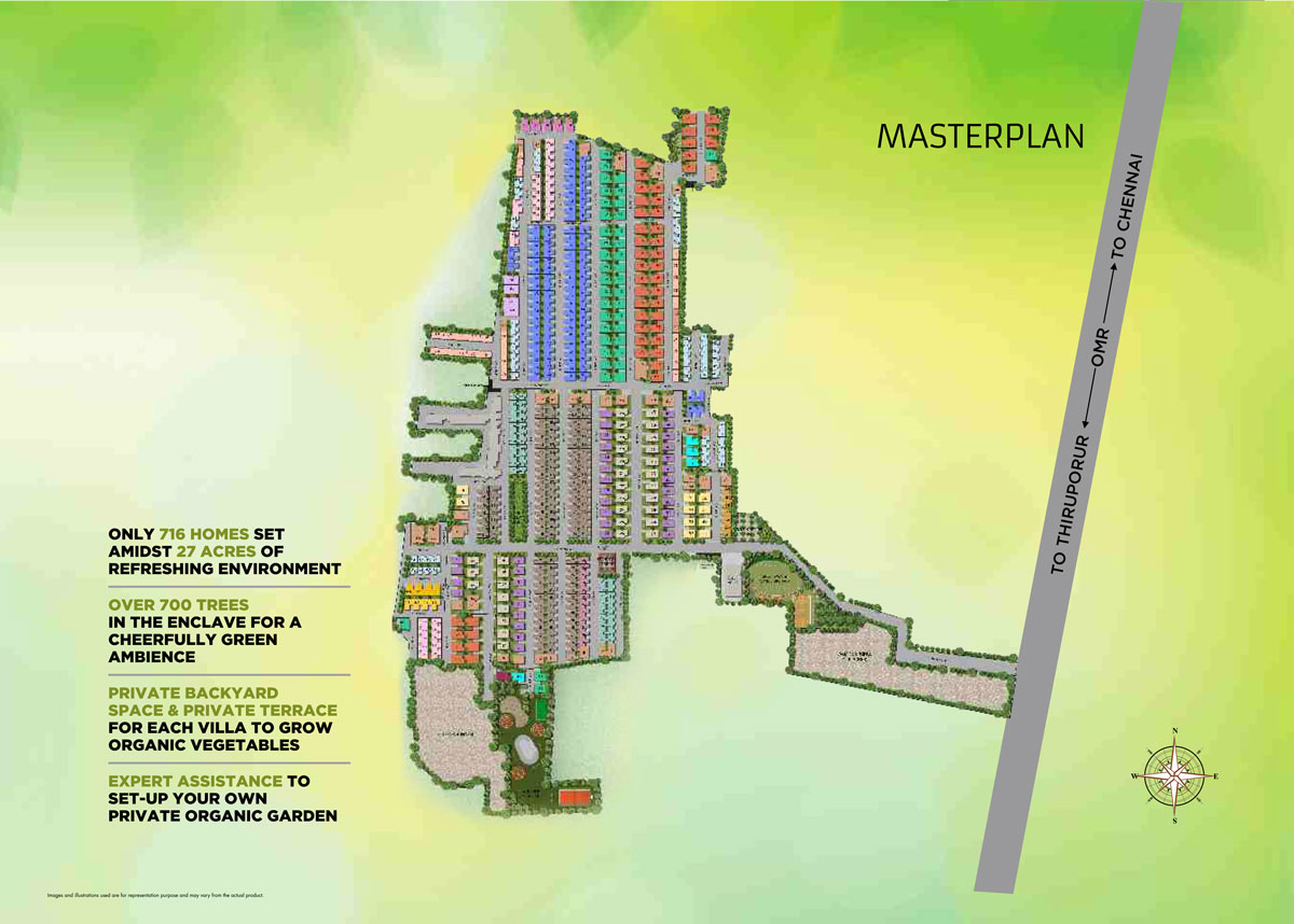 Humming Gardens masterplan independent villas in Chennai